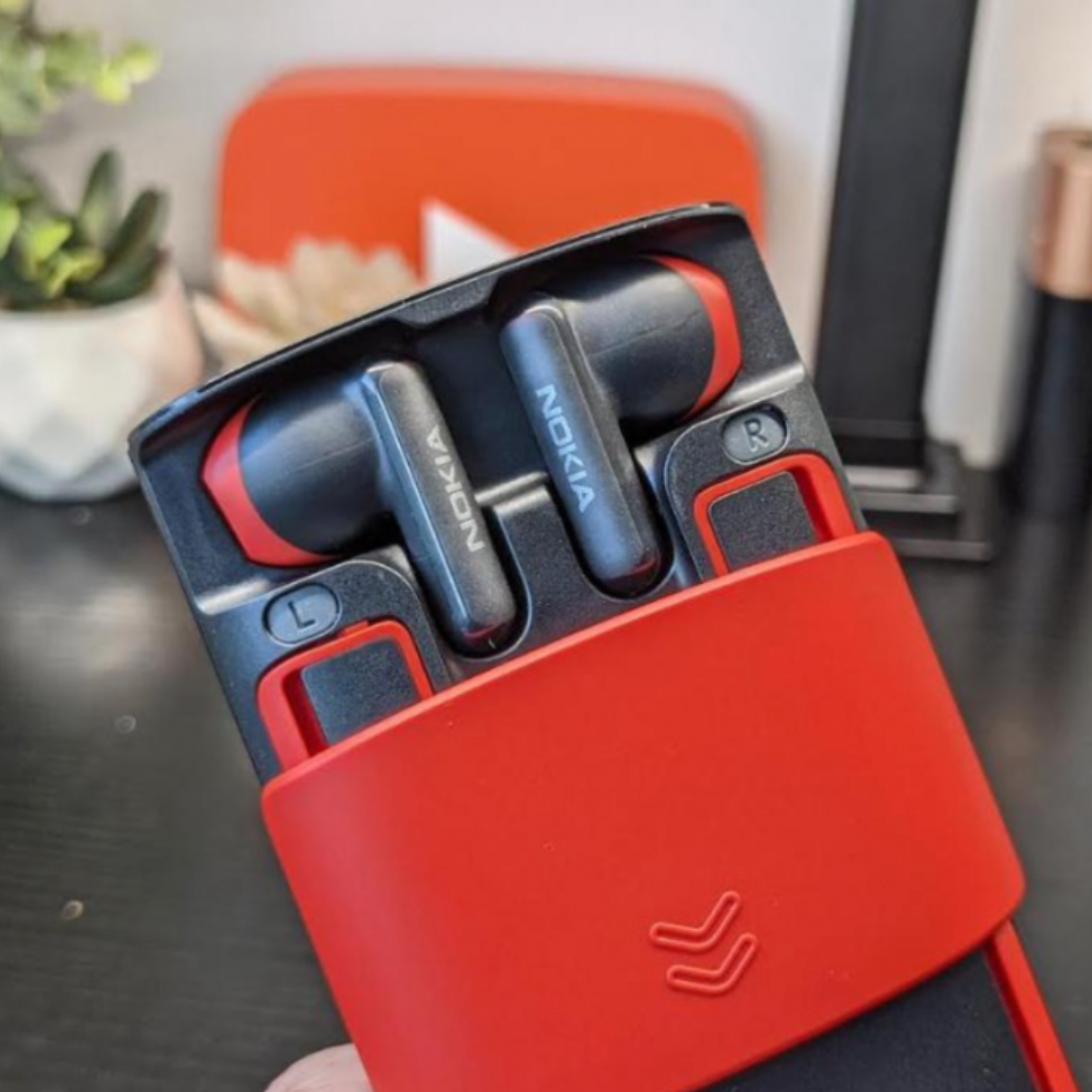 Nokia original 2 en 1 - Teléfono futurista con auriculares integrados