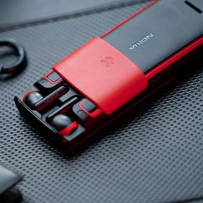 Nokia original 2 en 1 - Teléfono futurista con auriculares integrados